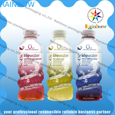 Uống chai Shrink Bọc tay áo In tùy chỉnh nhiệt Nhạy cảm