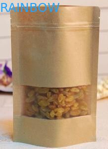 Tái chế túi giấy tùy chỉnh, đứng lên Bao bì giấy kraft