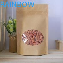 Túi mua hàng bằng giấy Ziplock đứng lên hình chữ nhật 3 mặt kín