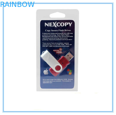 Bao bì thẻ USB PVC đầy màu sắc cho bao bì USB đơn