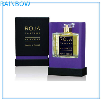 Giấy nghệ thuật Hộp đựng nước hoa màu tím có thể tái chế với đáy