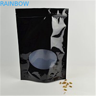 Đứng lên Túi Ziplock In ấn tùy chỉnh với vết rách và cửa sổ