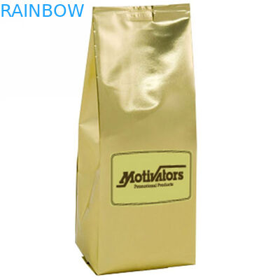 Golden Mylar Ziplock Túi nhựa Bao bì có thể tái chế Zipper Top