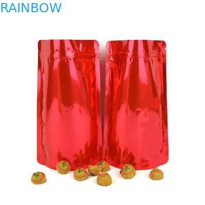 Golden Mylar Ziplock Túi nhựa Bao bì có thể tái chế Zipper Top