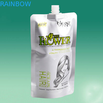 Bạc đứng lên Spout Túi bao bì Lá có thể tái chế để chăm sóc tóc