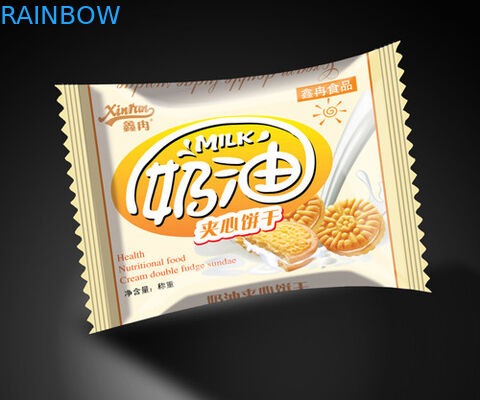 Kem màu vàng trong suốt Túi nhựa PE / NY / PET Cửa sổ đóng gói cho thực phẩm Bánh mì