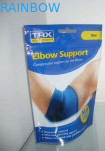 Túi thể thao in đứng lên Túi nhựa Đóng gói với Ziplock / Tear Notch