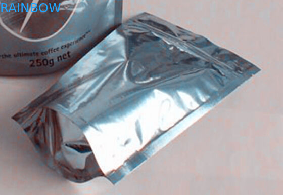 Coffe / Tea Moistureproof Stand Up Bag Bag Nhựa Golden Oval Window