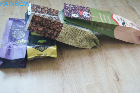 Gusset Side nhiều lớp mờ kết thúc túi trà Bao bì in đầy màu sắc với van