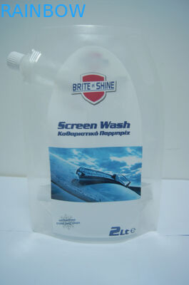 2 lít nhựa trong suốt đứng lên túi màn hình Rửa bao bì / đứng lên túi để rửa bao bì