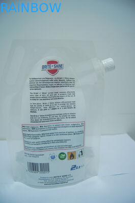 2 lít nhựa trong suốt đứng lên túi màn hình Rửa bao bì / đứng lên túi để rửa bao bì