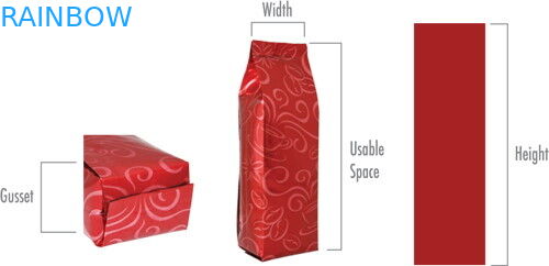 Nhiều lớp đáy túi trà Gusset Bao bì Ziplock In đầy màu sắc Kết thúc mờ