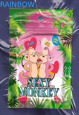 Zipper Round Hole Mini Ziplock Túi 3g Sexy Monkey Nhiều lớp