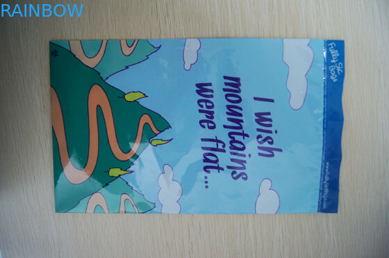 Ldpe In Grip Grip Túi màu xanh với phim hoạt hình nhỏ cho đồ chơi trẻ em