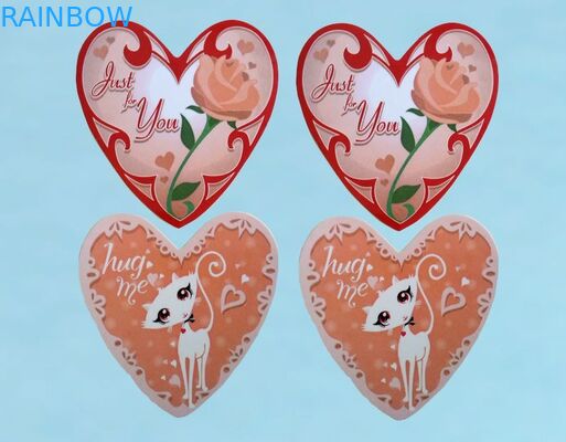 Heart Shape Notebook Tự dính Sticker với mô hình hoạt hình