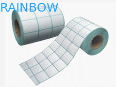 Nhãn dán giấy hình chữ nhật màu trắng Nhãn không in trong cuộn