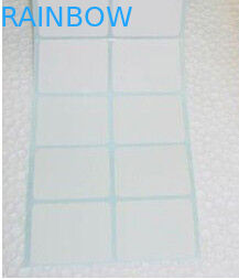 Nhãn dán giấy hình chữ nhật màu trắng Nhãn không in trong cuộn