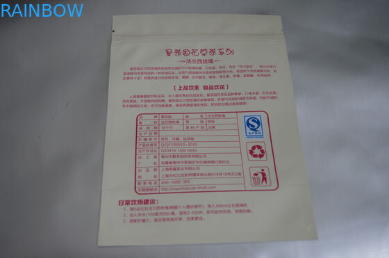 Lá nhôm phẳng Túi trà tùy chỉnh Bao bì cho trà hoa hồng Pháp