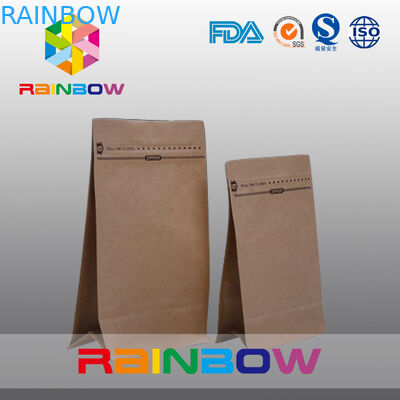 Túi giấy màu nâu tự nhiên tùy chỉnh cho bao bì bò Jerky