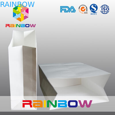 Tái chế đáy vuông Túi giấy tùy chỉnh / Túi mua sắm giấy in