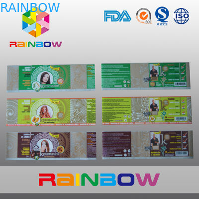 PVC Heat Shrink Tay nhãn cho chai nước uống Bao bì trong cuộn