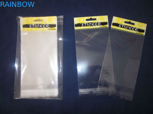 Đầu in bao bì OPP màu vàng / Túi OPP Cello có lỗ cho tăm