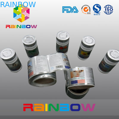 Nhãn tay áo co lại tùy chỉnh Semi Gloss tráng nhãn tự dính cho Jar và lon