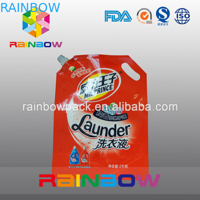 Stand Up Spout Túi Bao bì / Bột giặt Bao bì Doypack With Spout