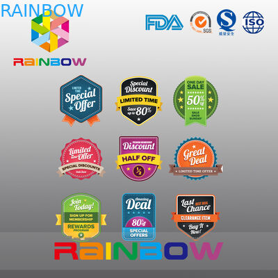 Nhãn nam châm giấy Nhãn giấy, nhãn rượu màn hình lụa không đều cho thực phẩm sức khỏe