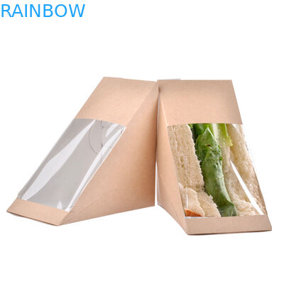 Hộp gà bỏng ngô hình kim tự tháp, hộp giấy dùng một lần cho Sanwhiches