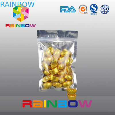 100g Túi Snack Bao bì phía trước Transprent Back Foil with Zipper
