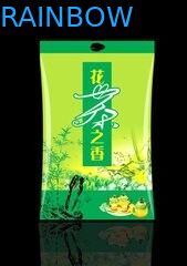 Glossy Side Gusset Tea Bao bì Túi nhôm, Green Tin Tie Coffee Bag