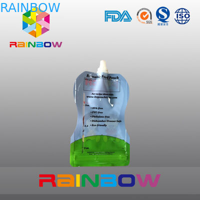 Loại miễn phí 5 Oz Đứng lên Túi đóng gói cho thực phẩm Babay với Zipper Reclosbale