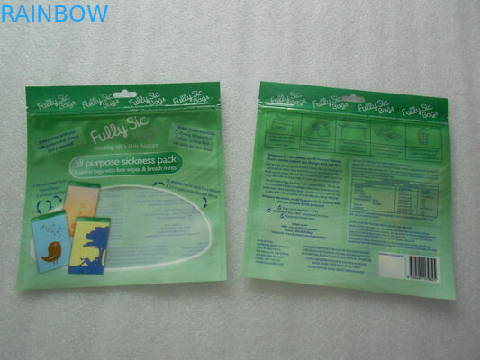 Cửa sổ đầy màu sắc Opaque Grip Seal Bag, Slider Bag Grip Seal Bag Idpe / Portion Bag