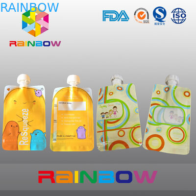 Bao bì túi có nắp in, túi vòi phun cho bao bì lỏng