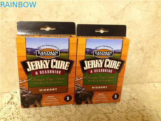 Logo Bao bì hộp giấy in cho gia vị, gói hương vị hộp giấy có lỗ