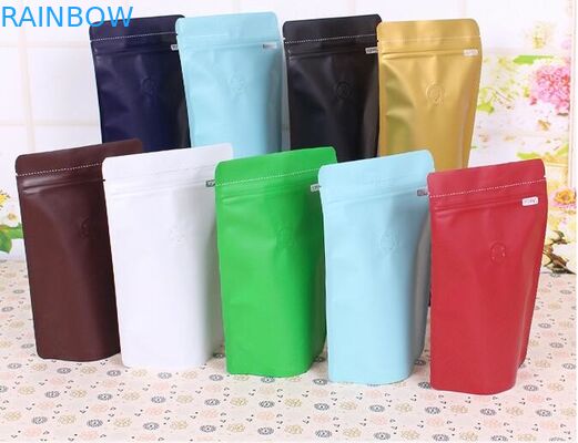 Matte Stand Up Coffee Bean Bao bì Túi nhựa Cà phê in tùy chỉnh với van