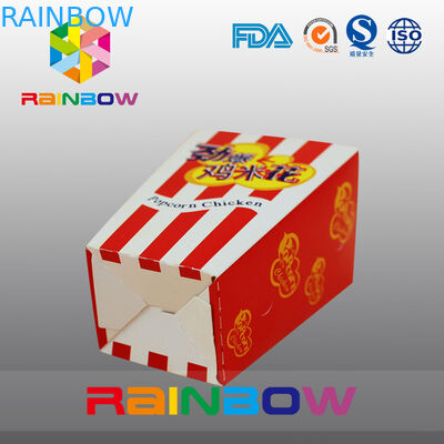 Thức ăn nhanh Túi giấy tùy chỉnh Popcorn Fried Chicken Paper Paper