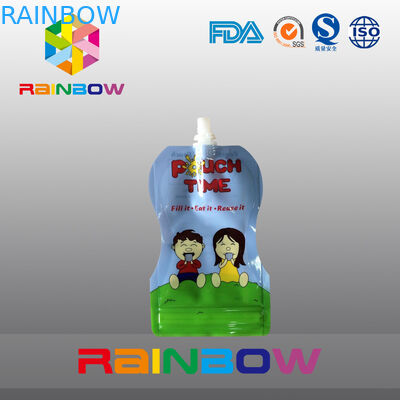 140ml 200ml Túi đựng thức ăn trẻ em được cô lập lại có khóa kéo đôi