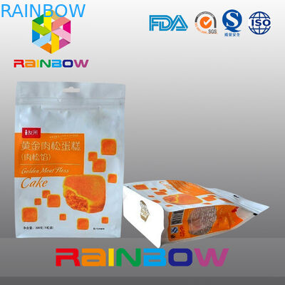 Tùy chỉnh in Bao bì túi kín tám mặt có khóa kéo và cửa sổ