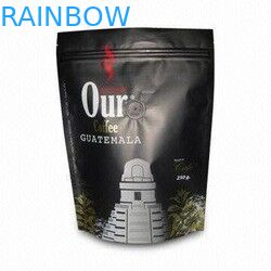 Túi đựng cà phê bằng nhôm Matt Matt có khóa kéo, túi cà phê nâu