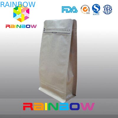 Vách ngăn dưới đứng lên túi ziplock cho bao bì cà phê có van