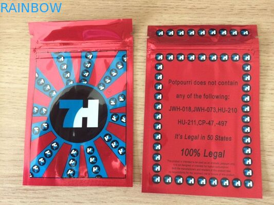 Nhôm lá Potpourri Thảo dược hương Bao bì với Zipper và Tear Notch