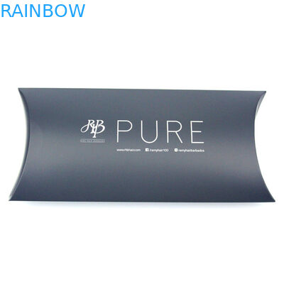 Bao bì hộp mở rộng tóc đen bóng với logo in, dịch vụ tùy chỉnh được cung cấp