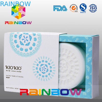 Bao bì hộp giấy cho bao bì xà phòng / Hộp xà phòng tùy chỉnh với cửa sổ rõ ràng