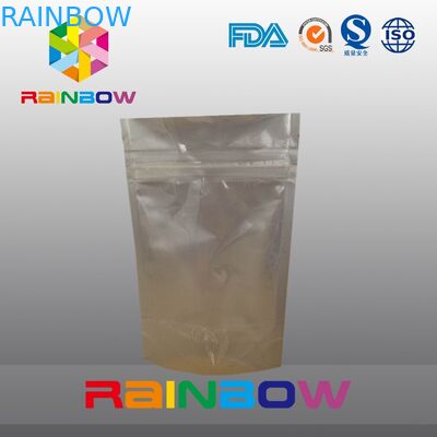 Mặt trước trong suốt phía sau túi giấy bạc cho bao bì hạt và đậu