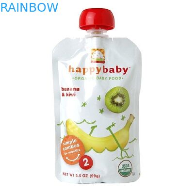 Túi nhựa in tùy chỉnh Bao bì Wtih Middle Spout Túi dành cho nước ép trái cây