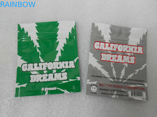 California Dream Herbal Incens Bag / Mylar Zipper Research Hóa học Viên thuốc
