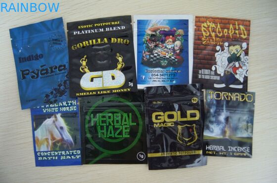 Research Pill Sachet / Túi bột nghiên cứu / Túi hương thảo dược có khóa kéo