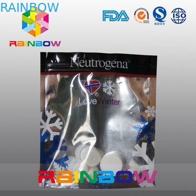 Body Mist &amp; Lotion Nhôm Lá trở lại và Clear Front Túi đựng mỹ phẩm Doypack